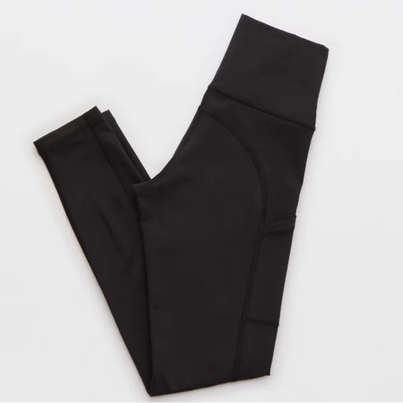 OFFLINE By Aerie The Hugger High Waisted Pocket Legging Gray & Black Size Small - Picture 5 of 13